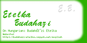 etelka budahazi business card